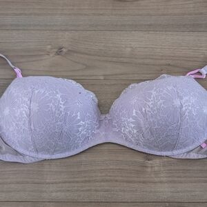Lace Padded Bra in Lavender